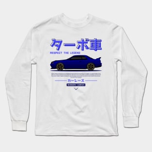 Blue JDM GTR R32 Legend Long Sleeve T-Shirt